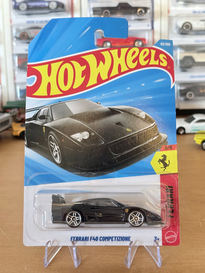 Hot Wheels Ferrari F40 Competizione | 2026 Mainline Ferrari 3/5 BLACK