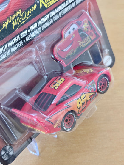 Disney Pixar Cars | Lightning McQueen with Rusteze Sign