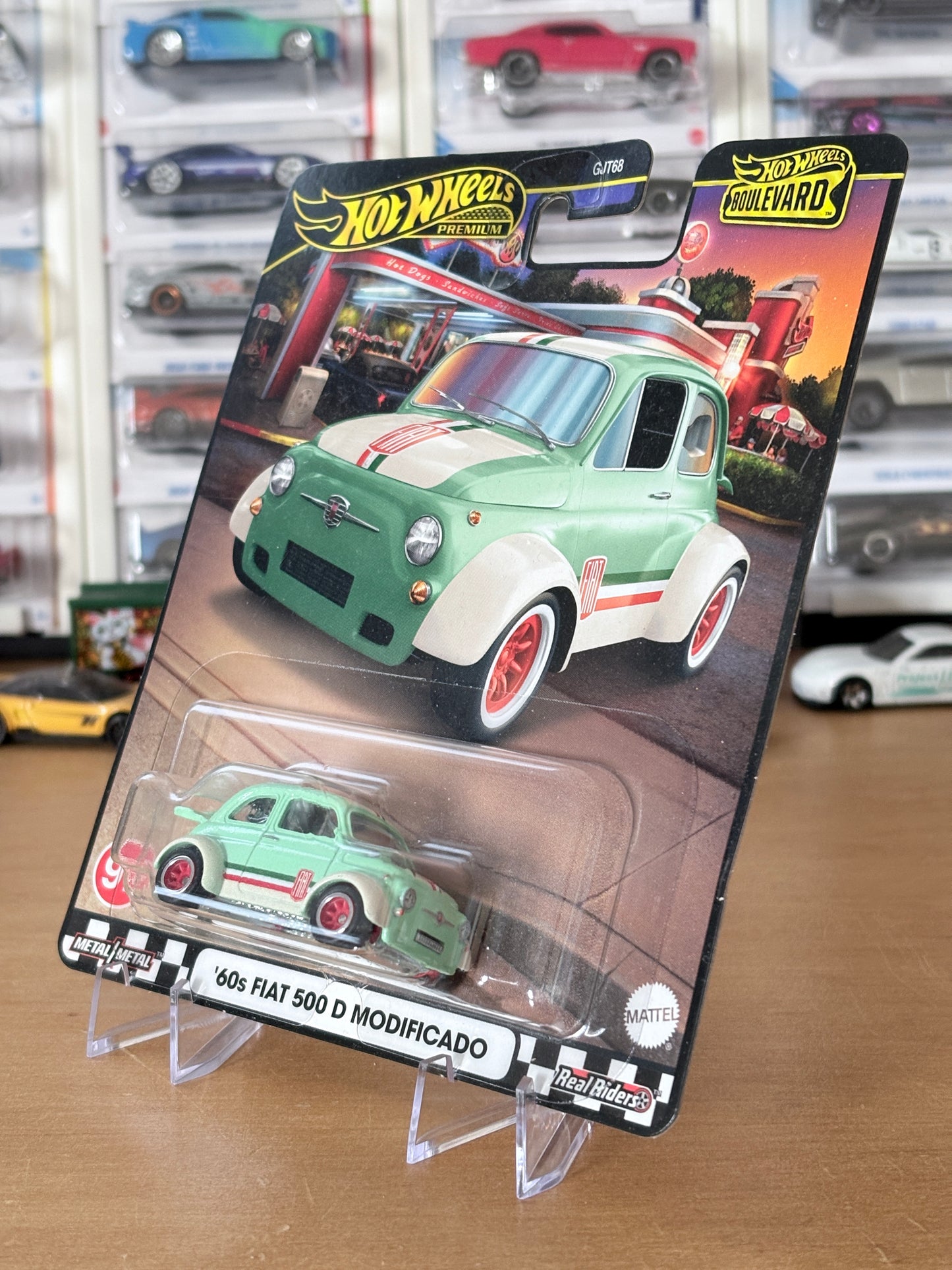 Hot Wheels '60s Fiat 500 D Modificado Boulevard #97 Premium Diecast