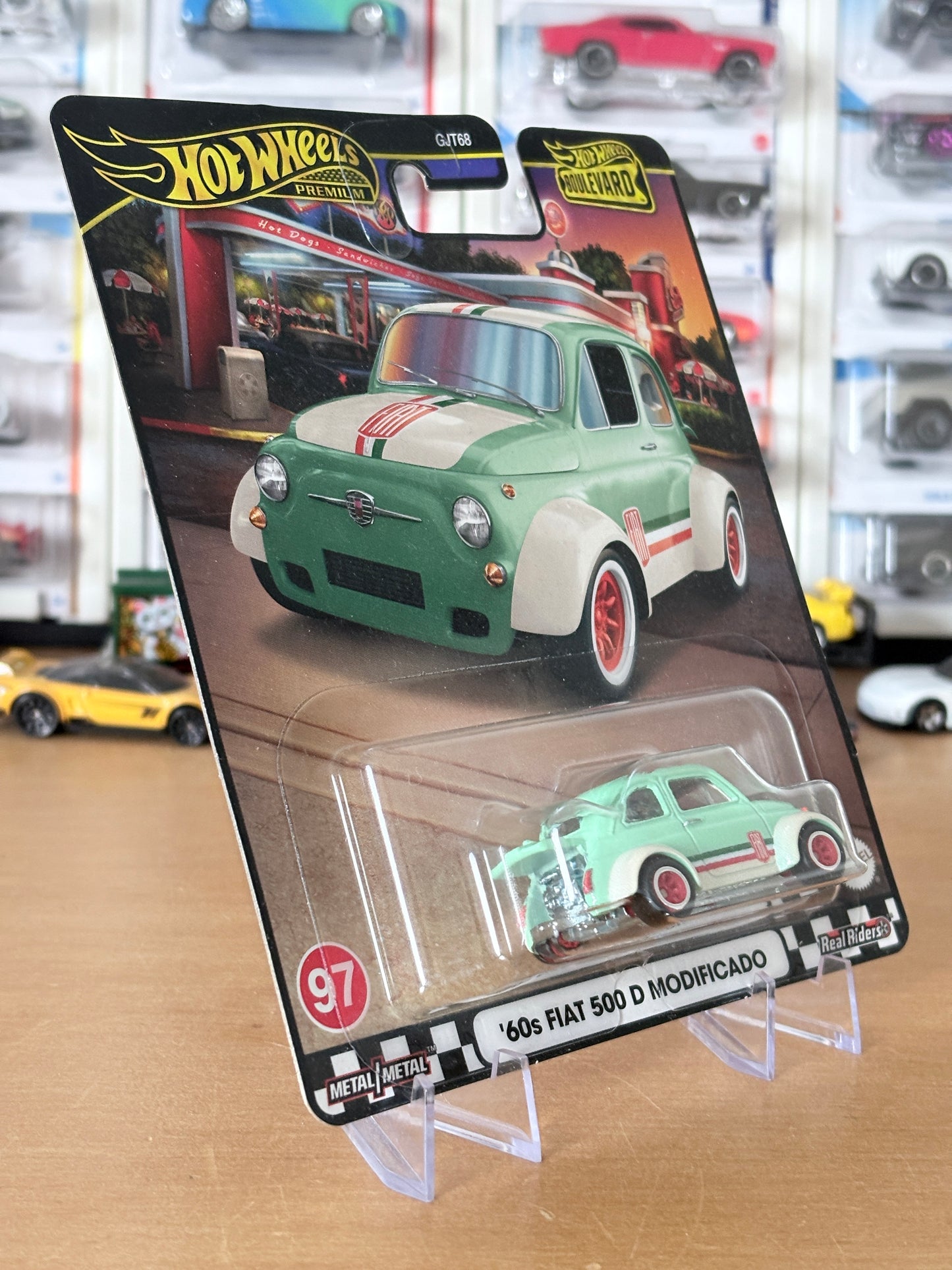 Hot Wheels '60s Fiat 500 D Modificado Boulevard #97 Premium Diecast