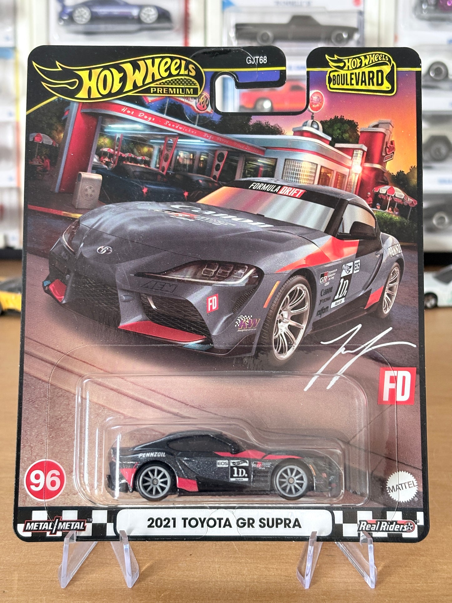Hot Wheels 2021 Toyota GR Supra #96 Premium Diecast