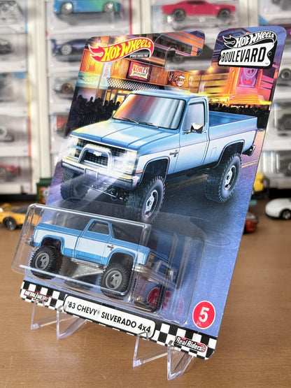 Hot Wheels '83 Chevy Silverado 4x4 Boulevard #5 Premium Diecast