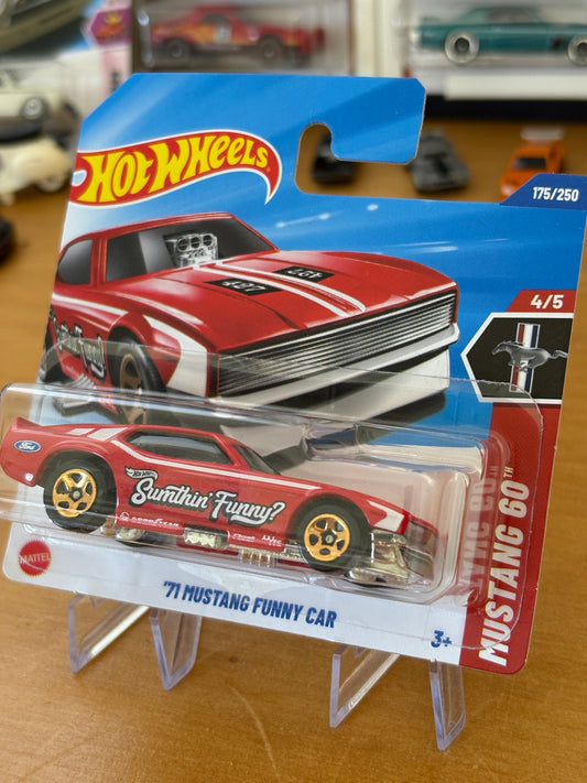 Hot Wheels Mainline / '71 Mustang Funny Car / 2025 Mustang 60 4/5 Short Card