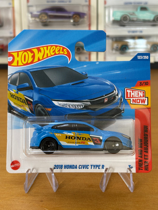 Hot Wheels Mainline / 2018 Honda Civic Type R / 2025 Then And Now 3/10 (Short Card)