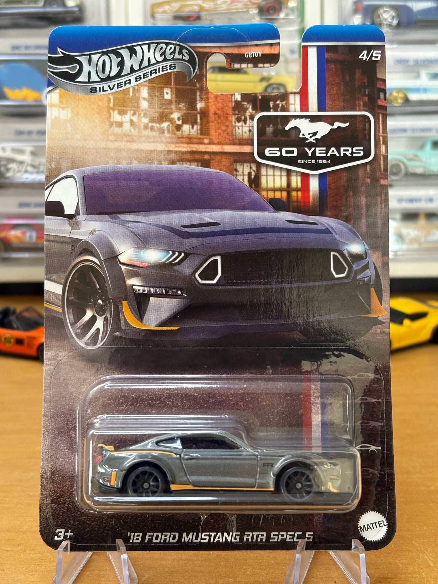Hot Wheels Silver Series / '18 Ford Mustang RTR SPEC 5 / 2025 HW 60 Years Mustang 4/5