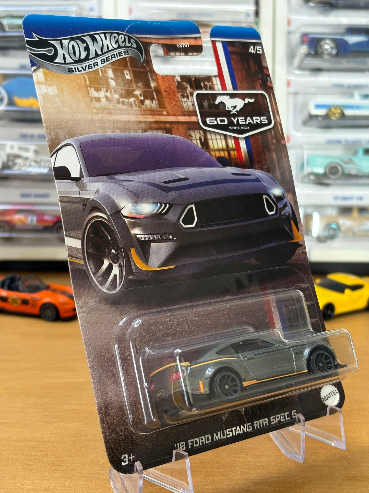 Hot Wheels Silver Series / '18 Ford Mustang RTR SPEC 5 / 2025 HW 60 Years Mustang 4/5