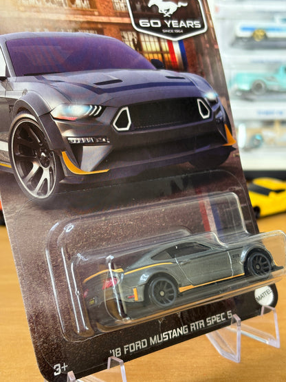 Hot Wheels Silver Series / '18 Ford Mustang RTR SPEC 5 / 2025 HW 60 Years Mustang 4/5