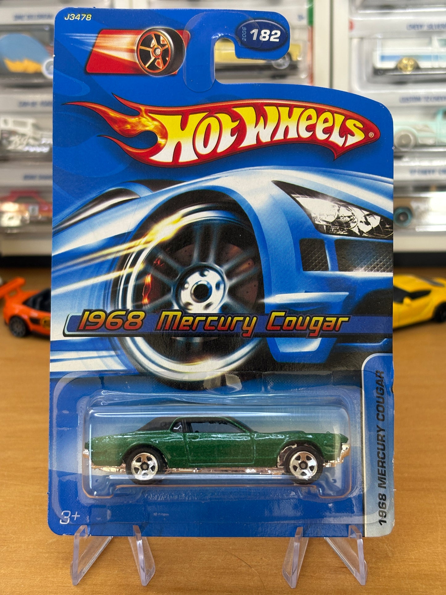 Hot Wheels Mainline / 1968 Mercury Cougar / 2006 182 (J3478)