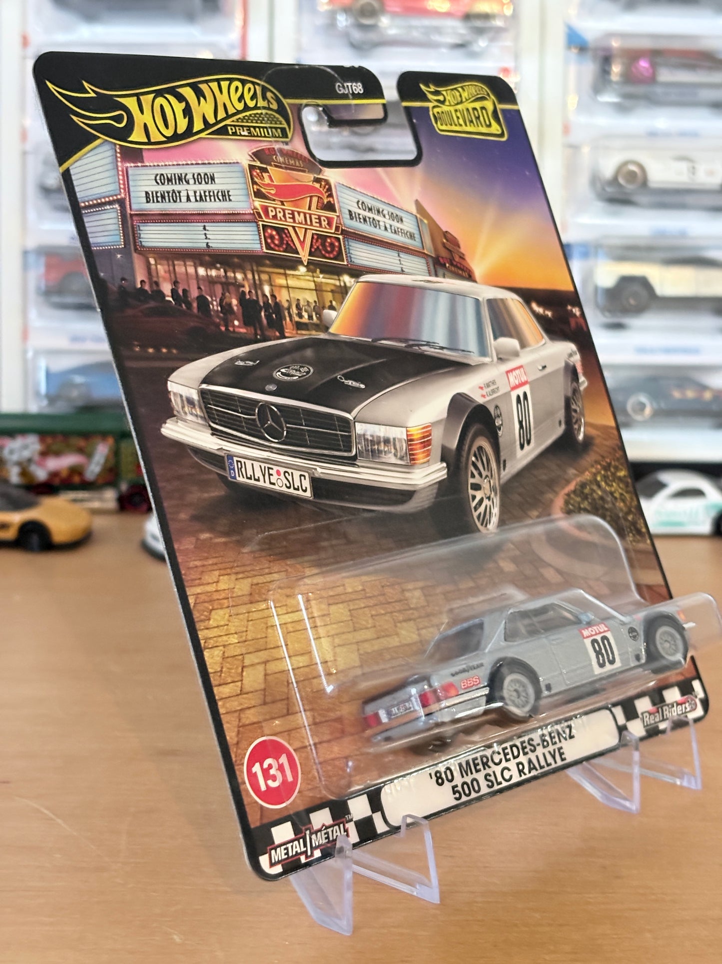 Hot Wheels '80 Mercedes-Benz 500 SLC Rallye Boulevard #131 Premium Diecast