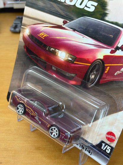 Hot Wheels Premium / Nissan 240sx (S14) / 2025 HW Fast & Furious 1/5