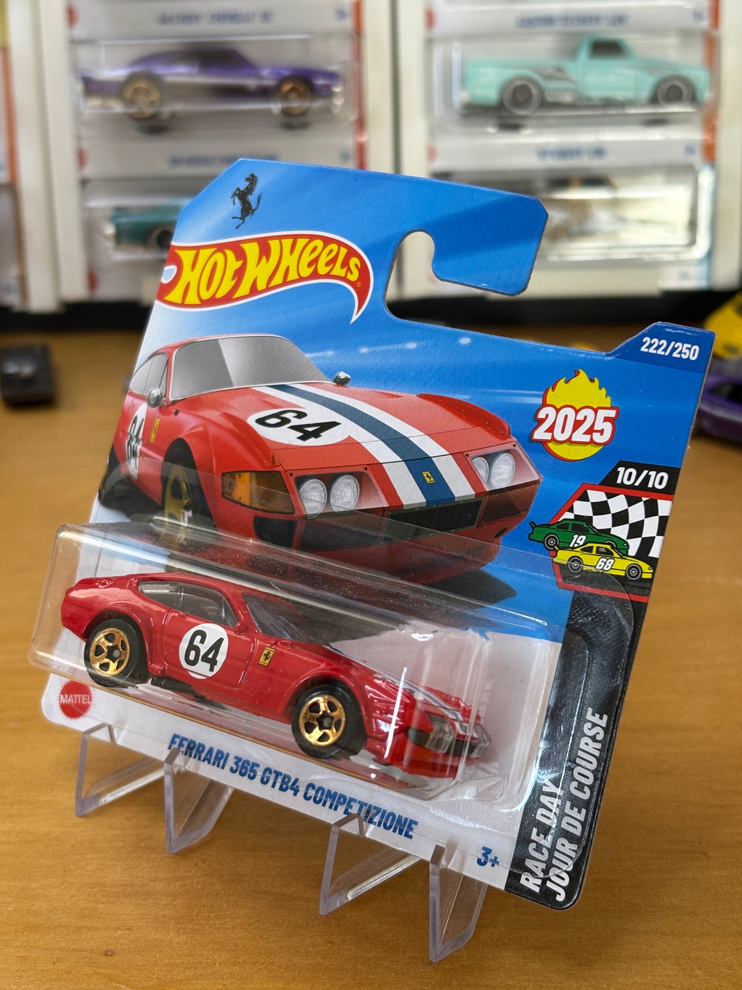 Hot Wheels Mainline / Ferrari 365 GTB4 Competizione / 2025 Race Day 10/10 (Short Card)