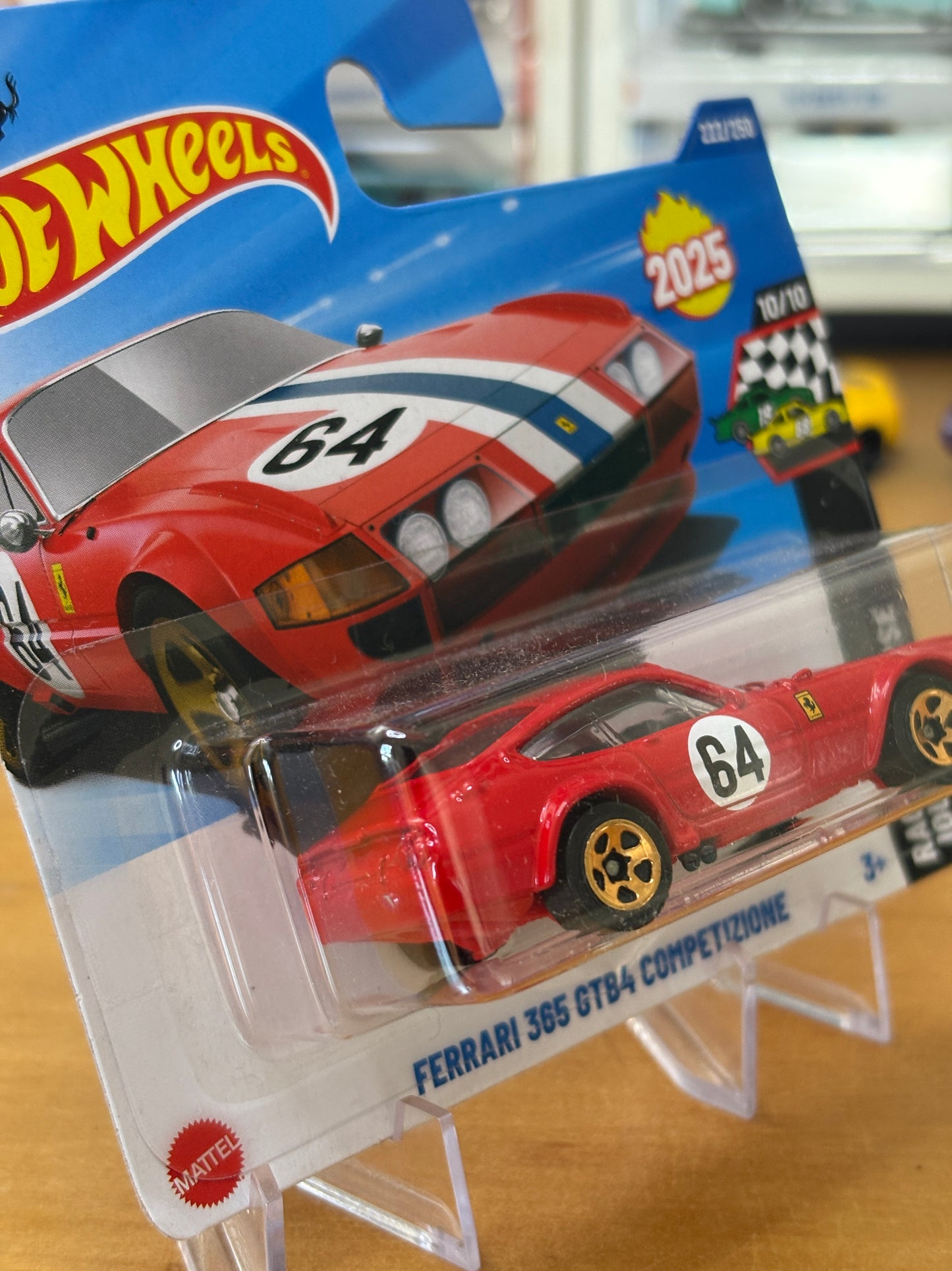 Hot Wheels Mainline / Ferrari 365 GTB4 Competizione / 2025 Race Day 10/10 (Short Card)