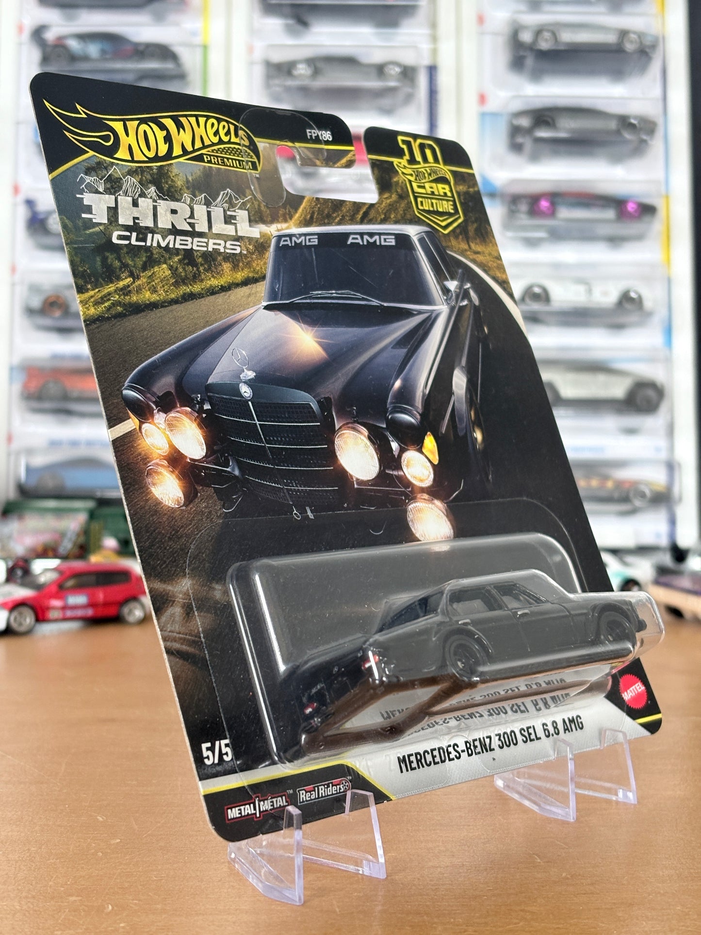 Hot Wheels Mercedes-Benz 300 SEL 6.8 AMG | 2026 Thrill Climbers 5/5 Car Culture