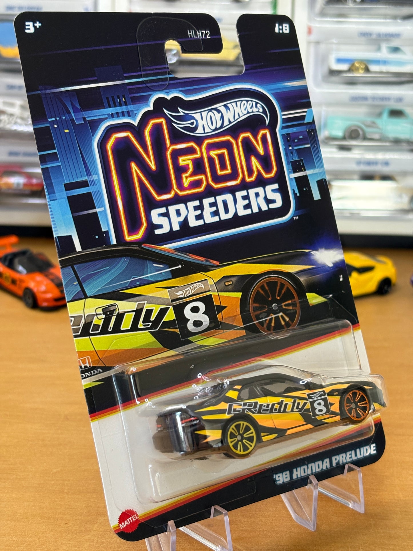 Hot Wheels Neon Speeders / '98 Honda Prelude / 2025 Mix 2 1/8