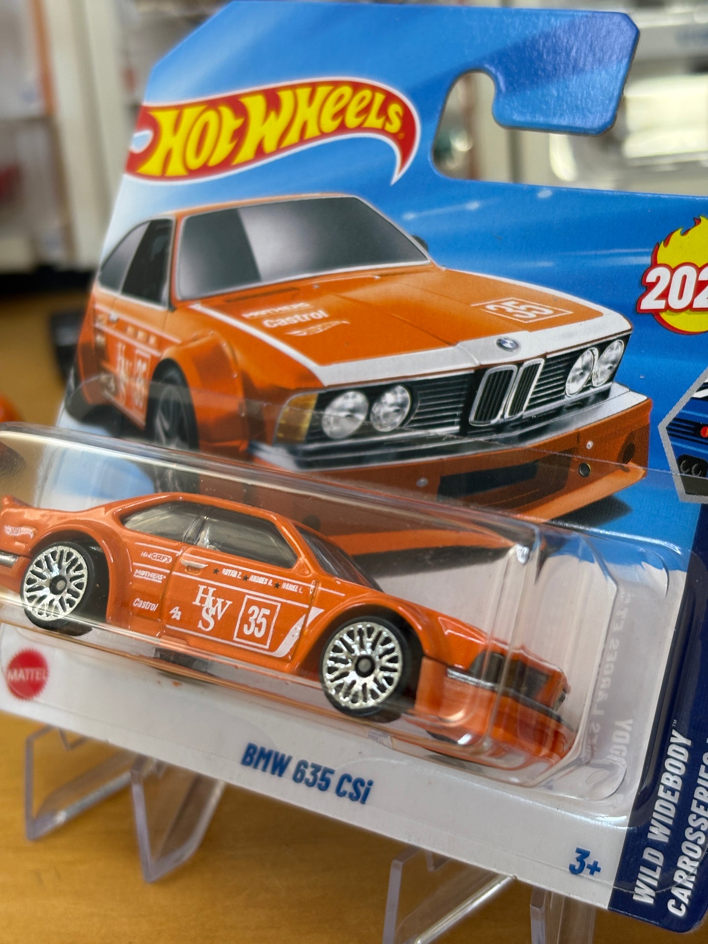 Hot Wheels Mainline / BMW 635 CSi / 2025 Wild Widebody 1/5 Short Card
