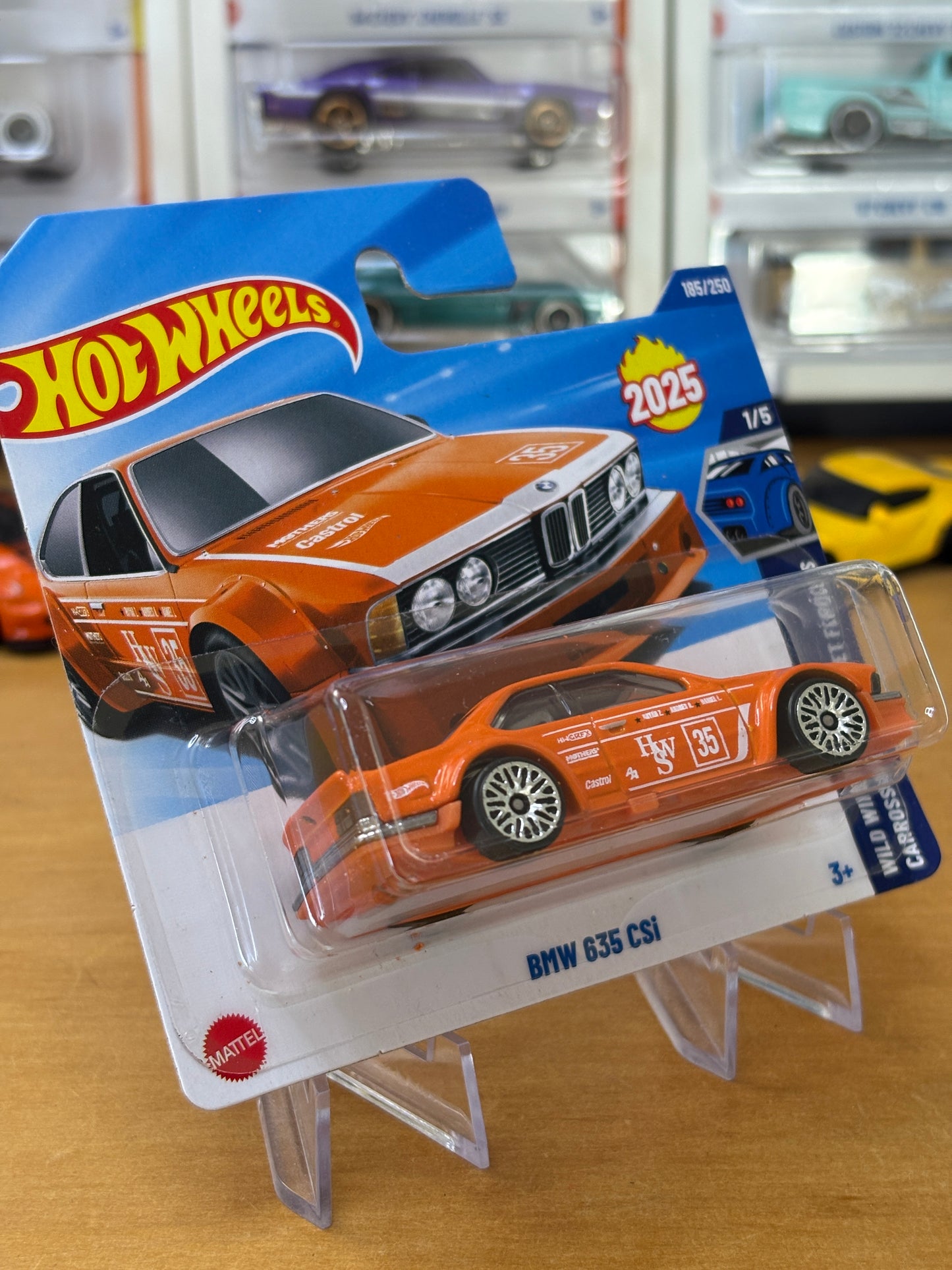 Hot Wheels Mainline / BMW 635 CSi / 2025 Wild Widebody 1/5 Short Card