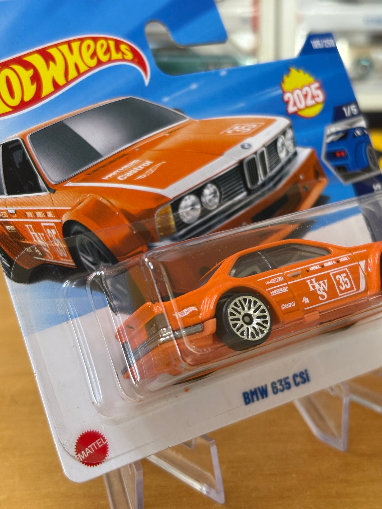 Hot Wheels Mainline / BMW 635 CSi / 2025 Wild Widebody 1/5 Short Card
