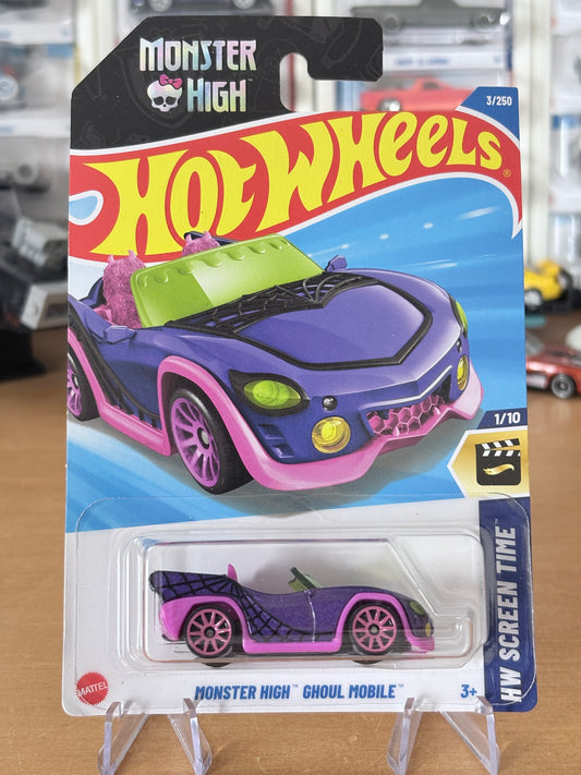 Hot Wheels Monster High Ghoul Mobile | 2026 HW Screen Time 1/10 Mainline