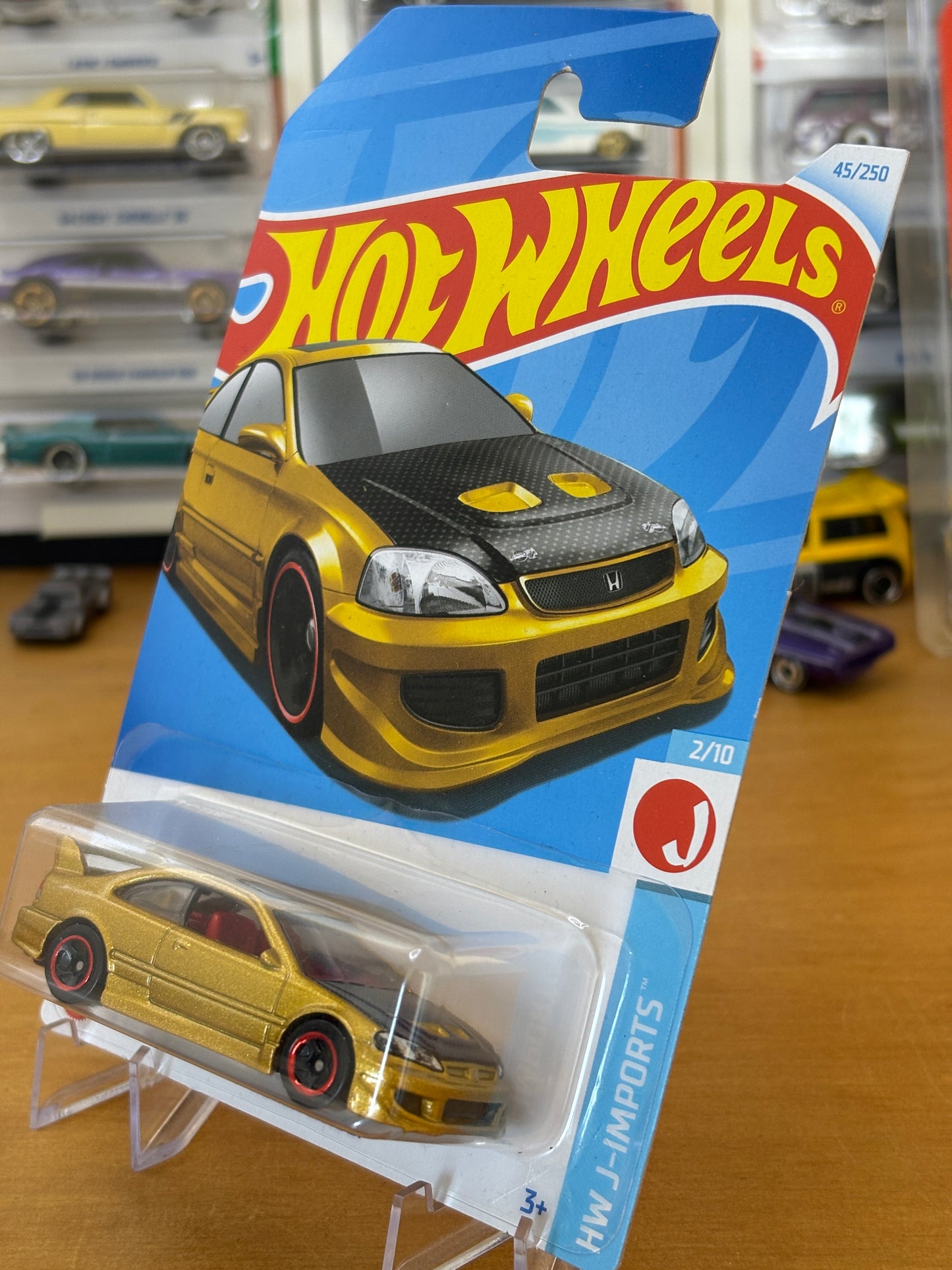 Hot Wheels Mainline / Honda Civic Si / 2021 J-Imports 2/10 GOLD