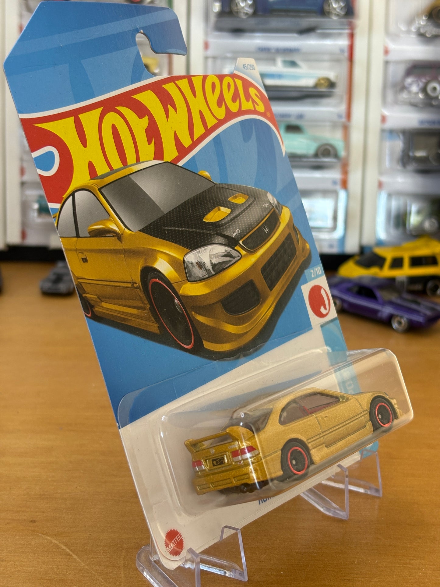 Hot Wheels Mainline / Honda Civic Si / 2021 J-Imports 2/10 GOLD