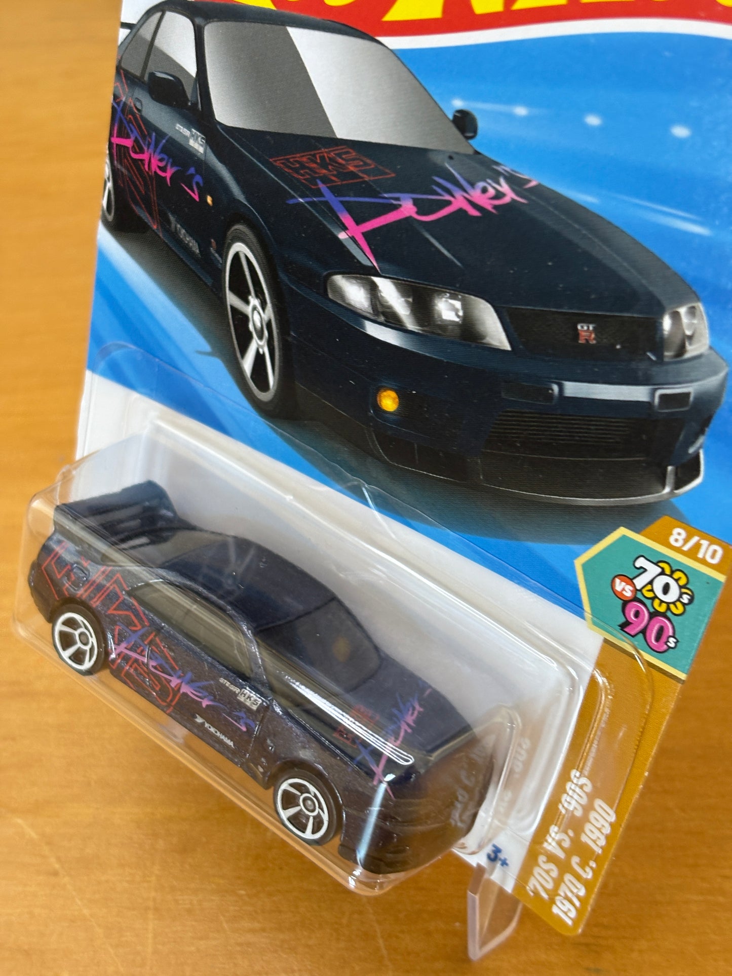 Hotwheels Mainline / Nissan Skyline GT-R (BCNR33) / 2025 HW '70s vs.'90s 8/10 BLUE