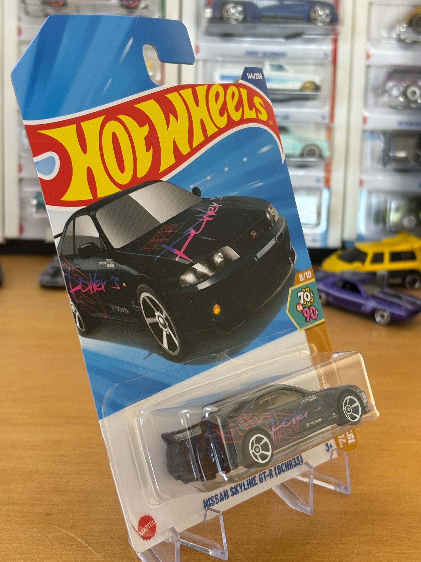 Hotwheels Mainline / Nissan Skyline GT-R (BCNR33) / 2025 HW '70s vs.'90s 8/10 BLUE