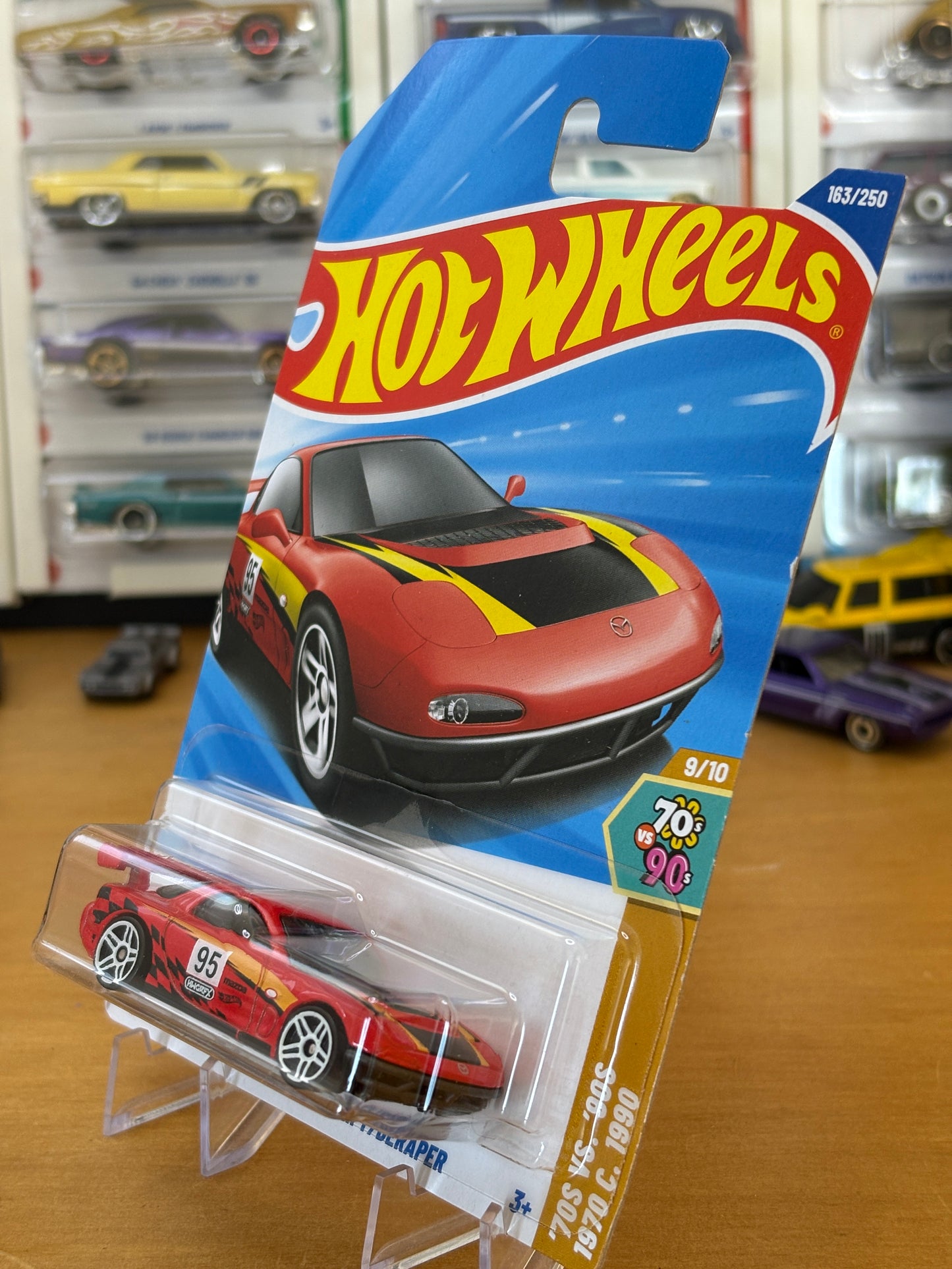 Hot Wheels Mainline / '95 Mazda RX-7 Drift / 2025 HW: 70's vs. 90's 9/10 RED