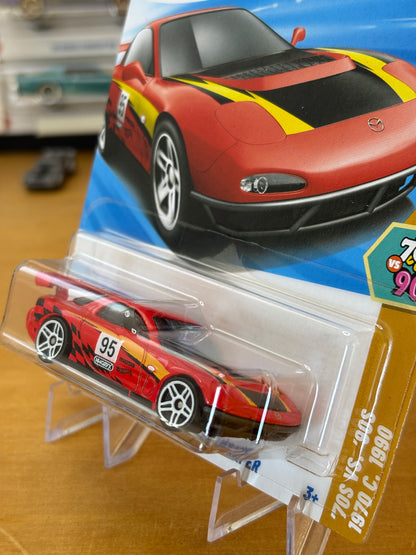 Hot Wheels Mainline / '95 Mazda RX-7 Drift / 2025 HW: 70's vs. 90's 9/10 RED