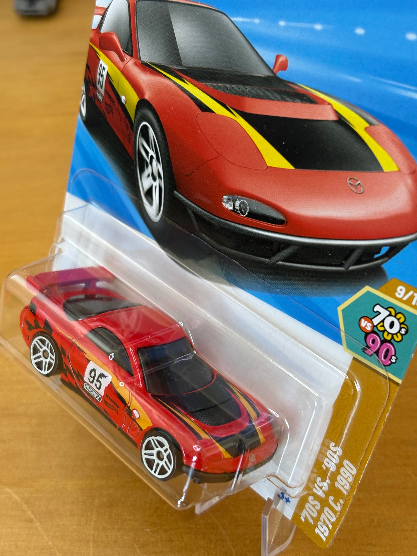 Hot Wheels Mainline / '95 Mazda RX-7 Drift / 2025 HW: 70's vs. 90's 9/10 RED