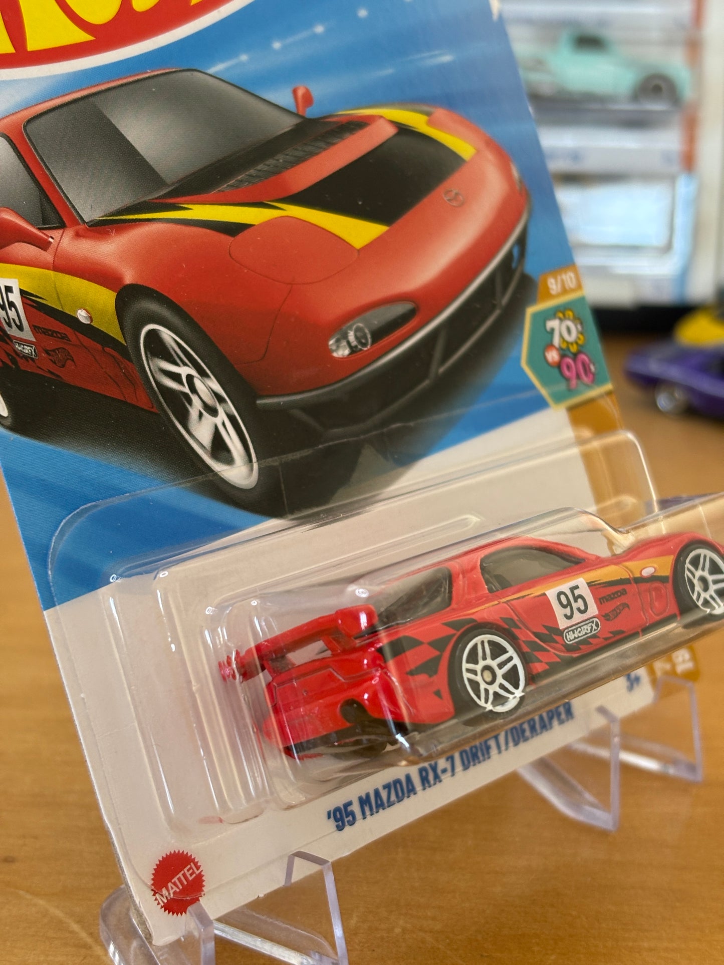 Hot Wheels Mainline / '95 Mazda RX-7 Drift / 2025 HW: 70's vs. 90's 9/10 RED