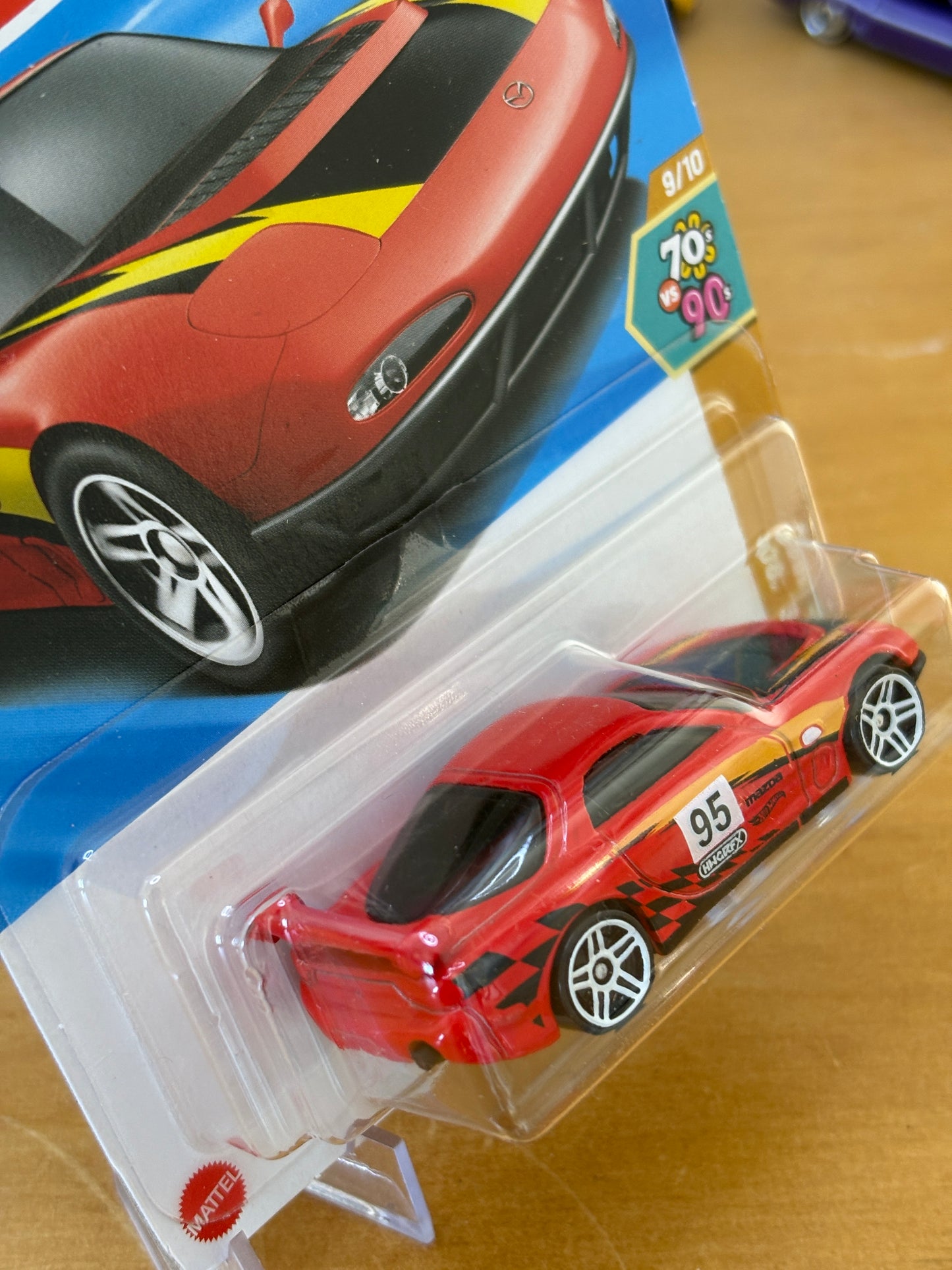 Hot Wheels Mainline / '95 Mazda RX-7 Drift / 2025 HW: 70's vs. 90's 9/10 RED