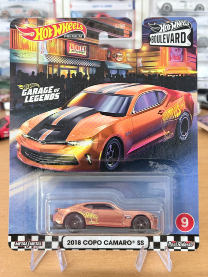 Hot Wheels 2018 Copo Camaro SS Boulevard #09 Premium Diecast