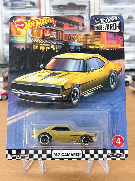 Hot Wheels 67 Camaro Boulevard #04 Premium Diecast