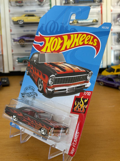 Hot Wheels Mainline / '66 Chevy Nova / 2019 HW Flames 7/10