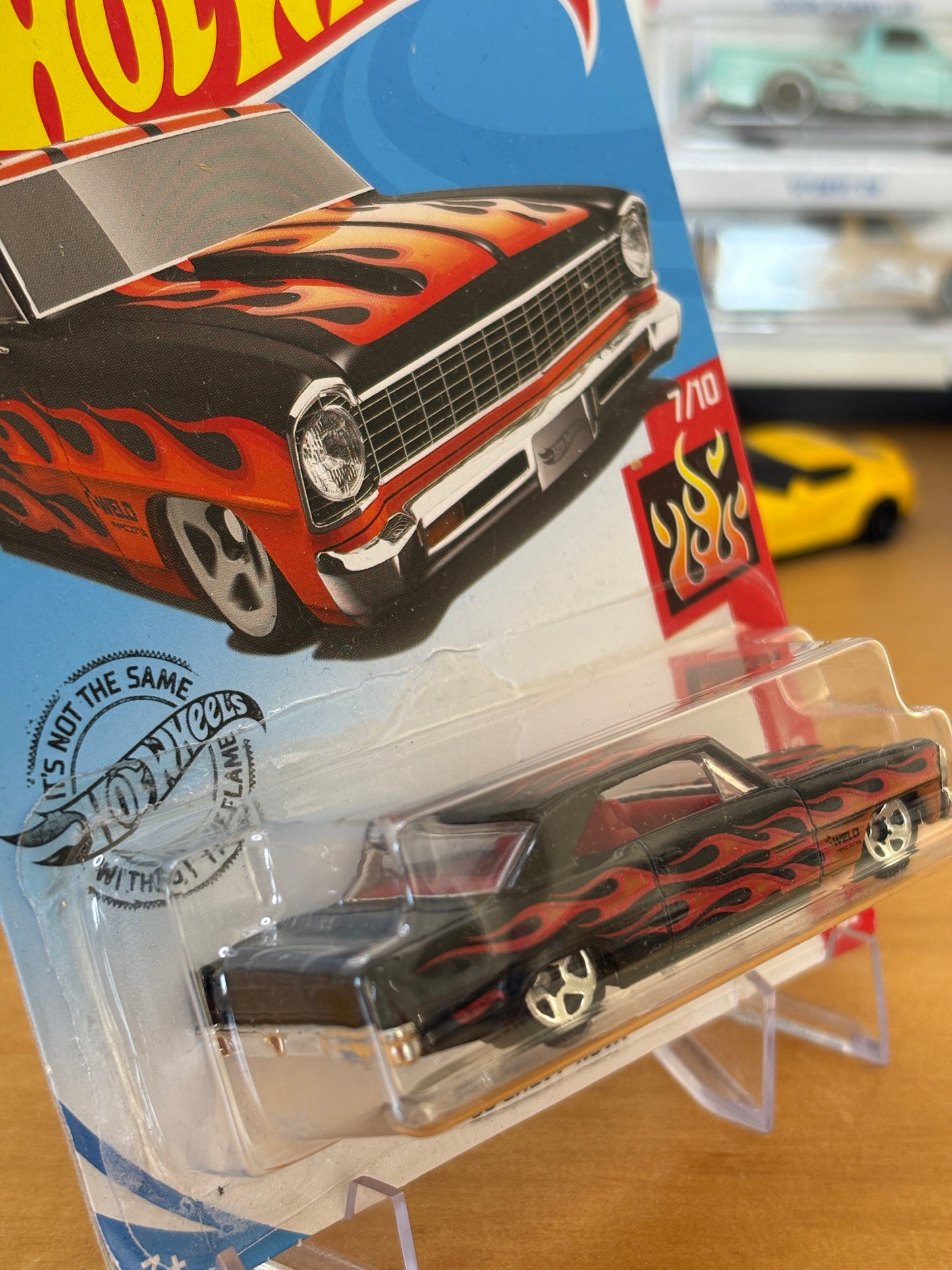 Hot Wheels Mainline / '66 Chevy Nova / 2019 HW Flames 7/10