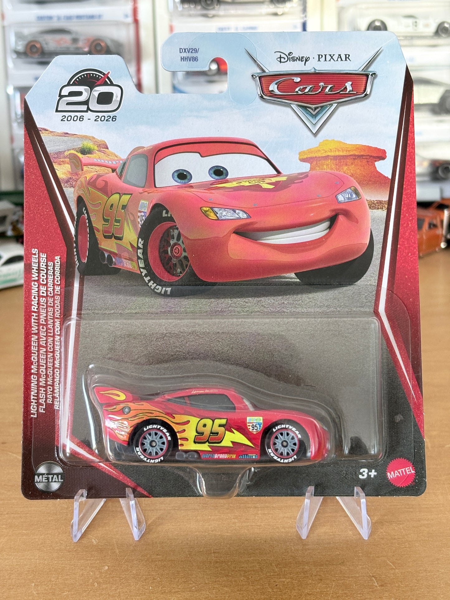 Disney Pixar Cars Lightning McQueen with Racing Wheels | 20th Anniversary