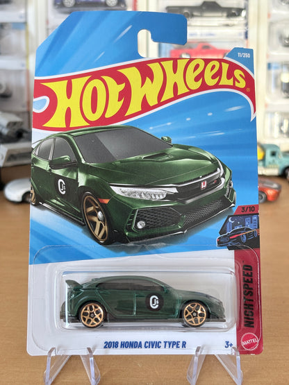 Hot Wheels 2018 Honda Civic Type R | 2026 Nightspeed 5/10 Mainline