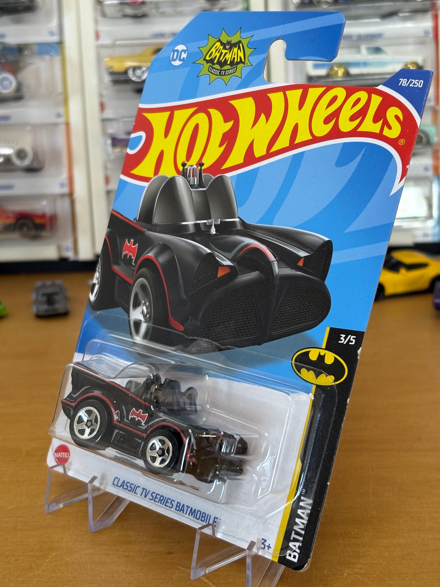 Hot Wheels Mainline / Classic TV Series Batmobile / 2022 Batman 3/5 TOONED