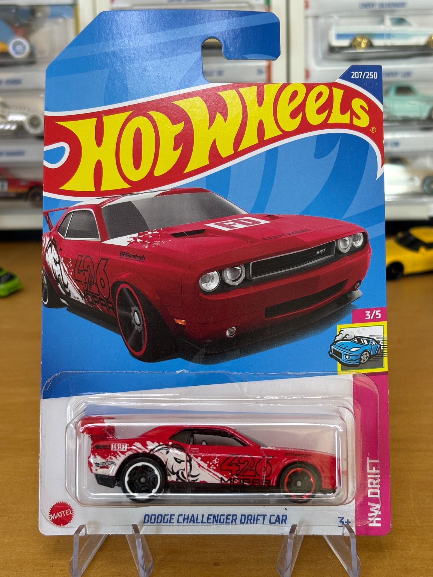 Hot Wheels Mainline / Dodge Challenger Drift Car / 2022 HW Drift 3/5