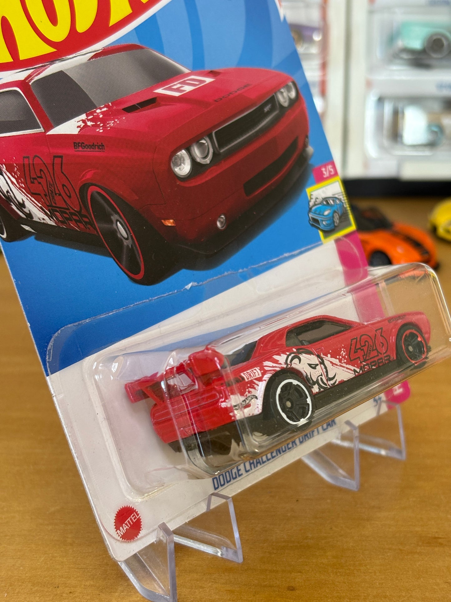 Hot Wheels Mainline / Dodge Challenger Drift Car / 2022 HW Drift 3/5