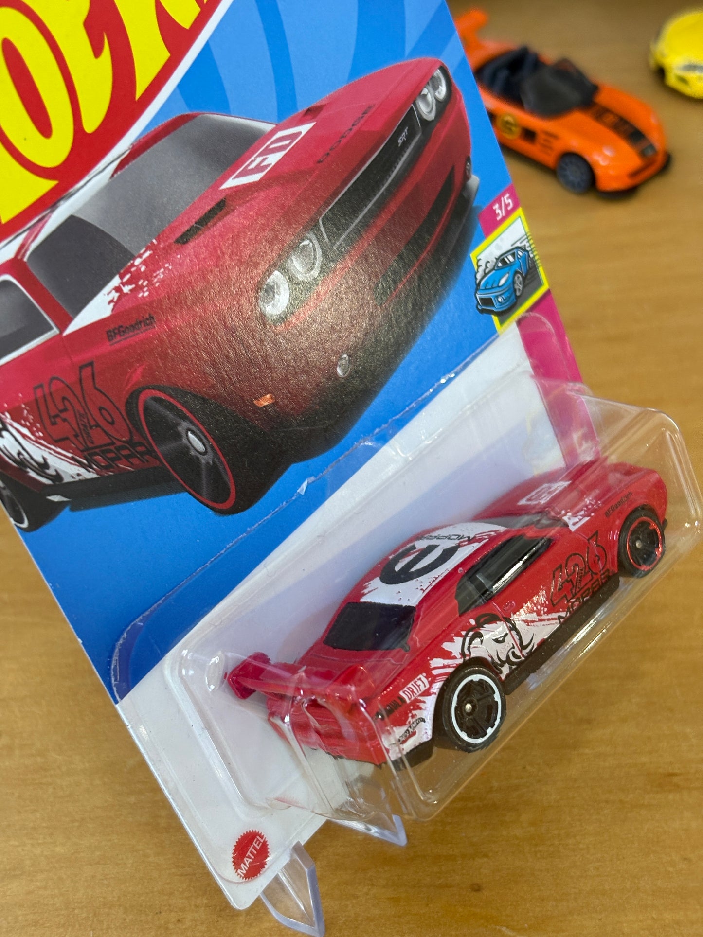 Hot Wheels Mainline / Dodge Challenger Drift Car / 2022 HW Drift 3/5