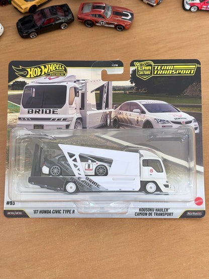Hot Wheels '07 Honda Civic Type R & Kousoku Hauler | 2026 Team Transport #93