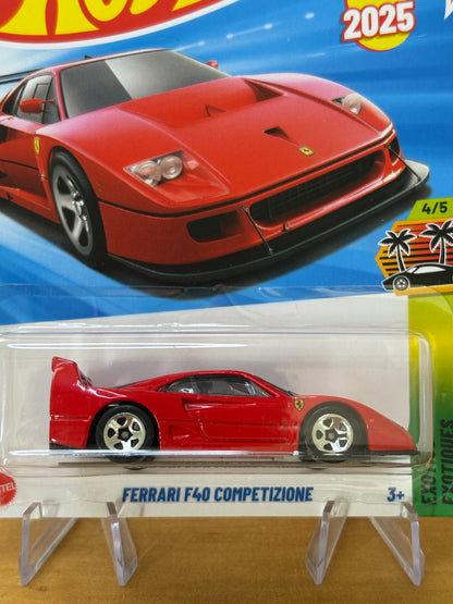 Hot Wheels Mainline / Ferrari F40 Competizione / 2025 Exotics 4/5
