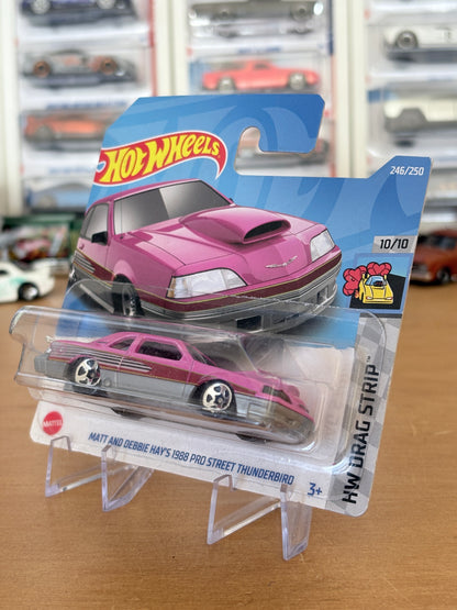 Hot Wheels Matt and Debbie Hay's 1988 Pro Street Thunderbird | 2021 HW Drag Strip 10/10 Mainline (Short Card)