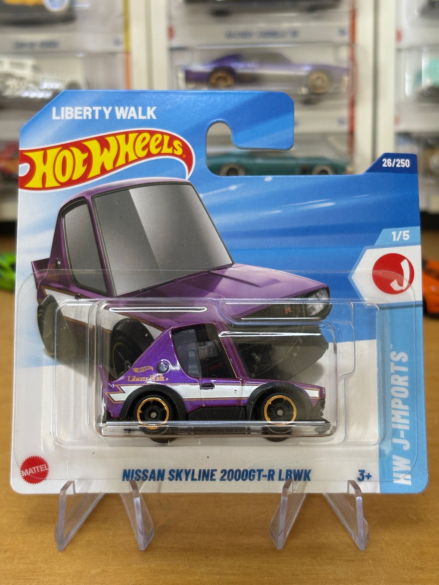 Hot Wheels Mainline / Nissan Skyline 2000GT-R LBWK / 2025 HW J-Imports 1/5 Short Card