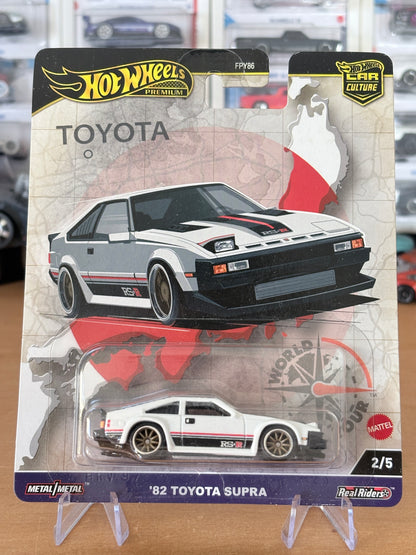 Hot Wheels '82 Toyota Supra 2/5 World Tour Premium Diecast