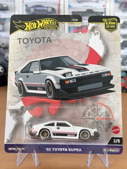 Hot Wheels '82 Toyota Supra 2/5 World Tour Premium Diecast