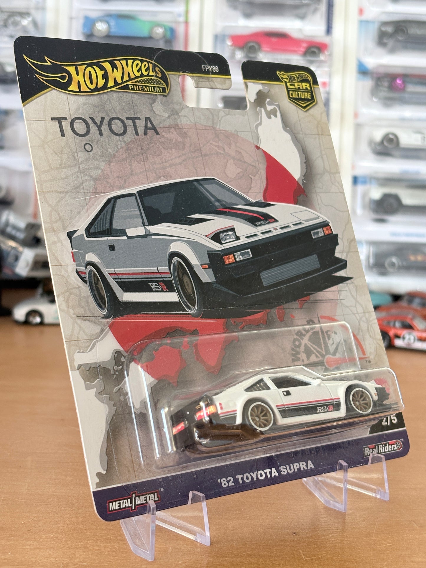 Hot Wheels '82 Toyota Supra 2/5 World Tour Premium Diecast