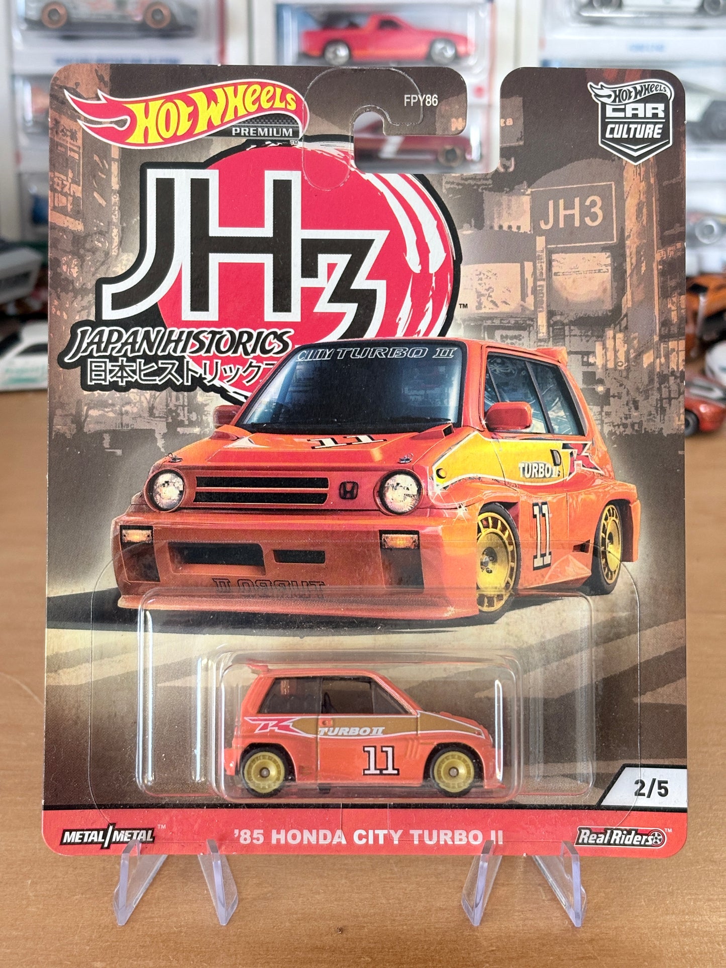 Hot Wheels '85 Honda City Turbo II 2/5 Japan Historics 3 Premium Diecast