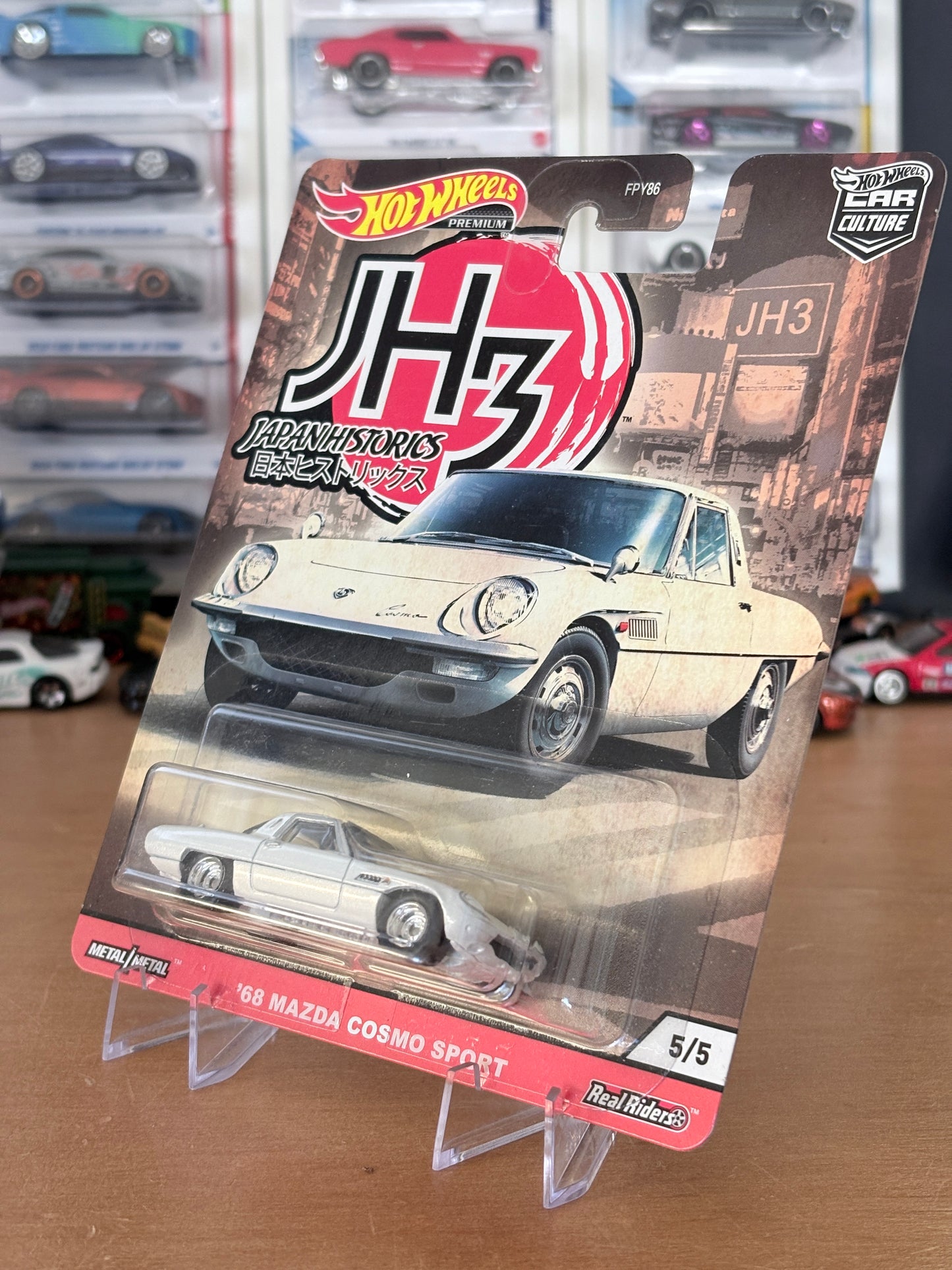 Hot Wheels '68 Mazda Cosmo Sport 5/5 Japan Historics 3 Premium Diecast